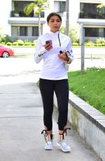 HANNAH ANN Out in Los Angeles 04/09/2020