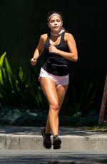 HANNAH ANN Out Jogging in Los Angeles 04/21/2020