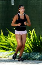 HANNAH ANN Out Jogging in Los Angeles 04/21/2020