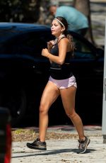 HANNAH ANN Out Jogging in Los Angeles 04/21/2020