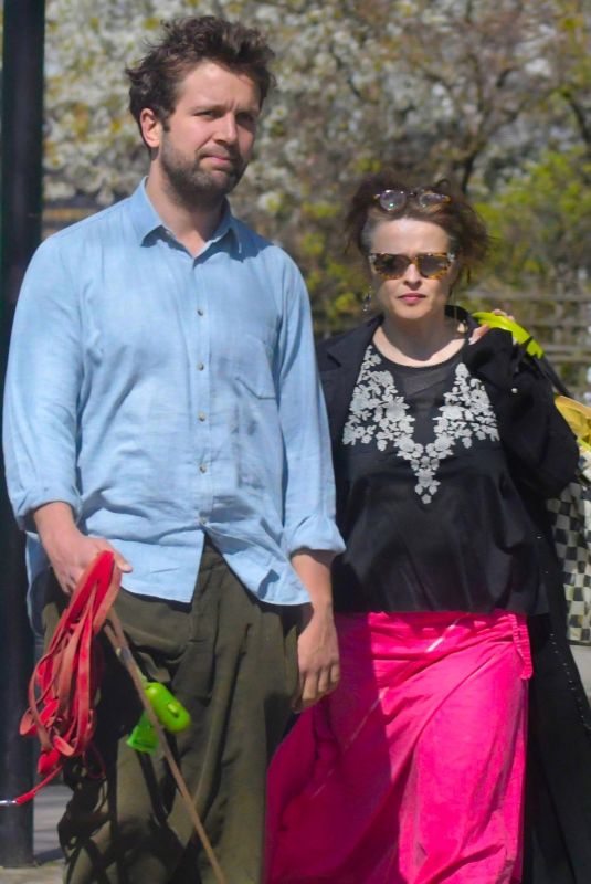 HELENA BONHAM CARTER and Rye Dag Holmboe Out in London 04/03/2020