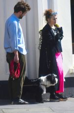 HELENA BONHAM CARTER and Rye Dag Holmboe Out in London 04/03/2020