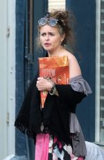HELENA BONHAM CARTER and Rye Dag Holmboe Out with Their Dog in London 04/23/2020