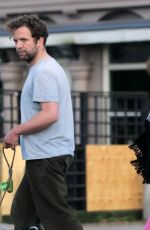 HELENA BONHAM CARTER and Rye Dag Holmboe Out with Their Dog in London 04/23/2020