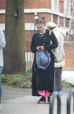 HELENA BONHAM CARTER Shopping at Budgens Supermarket in London 04/08/2020