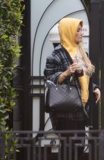 HOLLY MADISON Arrives at a Friend