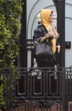 HOLLY MADISON Arrives at a Friend