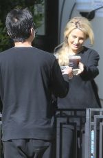 HOLLY MADISON Gets Her Iced Coffee Delivered in Los Angeles 04/16/2020