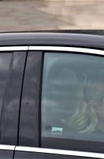 HOLLY WILLOGHBY Leaves ITV Studios in Her Electric Mercedes 04/01/2020