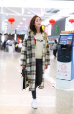 JANINE CHAG at Airport in Shanghai 04/13/2020