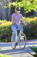 JENNIFER GARNER Riding Bike Out in Santa Monica 04/15/2020