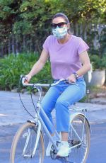 JENNIFER GARNER Riding Bike Out in Santa Monica 04/15/2020