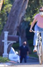 JENNIFER GARNER Riding Bike Out in Santa Monica 04/15/2020
