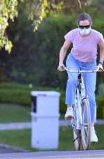 JENNIFER GARNER Riding Bike Out in Santa Monica 04/15/2020