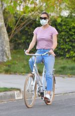 JENNIFER GARNER Riding Bike Out in Santa Monica 04/15/2020