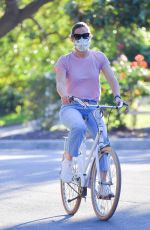 JENNIFER GARNER Riding Bike Out in Santa Monica 04/15/2020