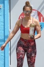 JENNIFER LOPEZ Leaves a Gym in Miami 04/01/2020