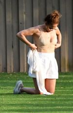 JENNIFER LOPEZ Wearing Mask at Alex Rodriguez