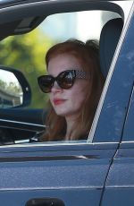 JESSICA CHASTAIN Out Driving in Santa Monica 03/31/2020
