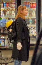 JESSICA CHASTAIN Out Shopping in Palos Verdes 04/04/2020