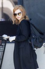 JESSICA CHASTAIN Out Shopping in Palos Verdes 04/04/2020