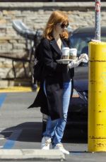 JESSICA CHASTAIN Out Shopping in Palos Verdes 04/04/2020