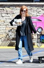 JESSICA CHASTAIN Out Shopping in Palos Verdes 04/04/2020