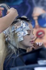 JESSIKA POWER Gets Her Hair Done at Gold Coast 04/20/2020