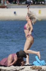 JESSIKA POWER in Bikini at a Beach on Gold Coast 04/22/2020