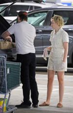 JULIA GARNER and Mark Foster at Whole Foods in Studio City 04/23/2020