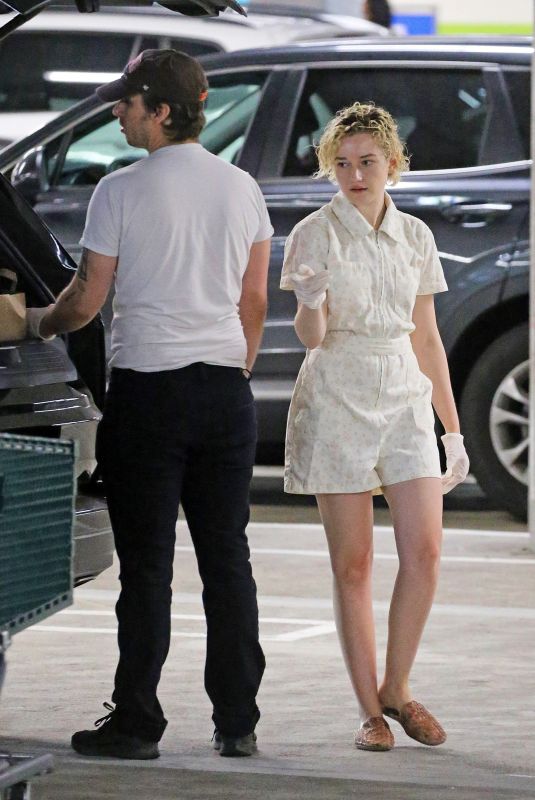JULIA GARNER and Mark Foster at Whole Foods in Studio City 04/23/2020