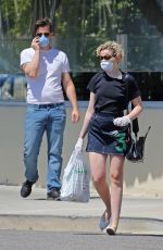 JULIA GARNER and Mark Foster Out in Burbank 04/28/2020