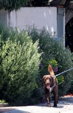 JULIA ROBERTS Out with Her Dog in Malibu 04/27/2020