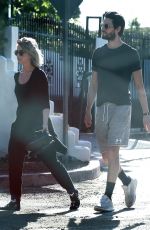 JULIANNE HOUGH and Ben Barnes Out in Los Angeles 04/15/2020