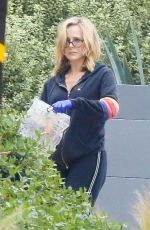 JULIE BENZ Outside Her Home in Los Angeles 04/12/2020