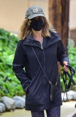 JULIE BENZ Wearing a Mask Out with Her Dog in Beverly Hills 04/13/2020