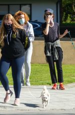 JULIETTE LEWIS Out with Her Dogs in Los Angeles 04/17/2020