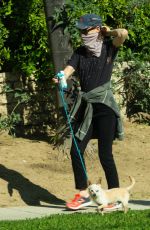 JULIETTE LEWIS Out with Her Dogs in Los Angeles 04/17/2020