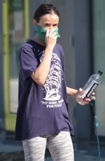 JULIETTE LEWIS Wearing Bandana Mask Out with Her Dogs in Venice Beach 04/20/2020