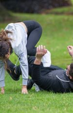 KASEY OSBORNE Workout at a Park in Melbourne 04/13/2020