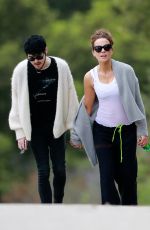 KATE BECKINSALE and Goody Grace Out in Brentwood 04/12/2020