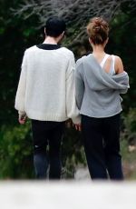 KATE BECKINSALE and Goody Grace Out in Brentwood 04/12/2020