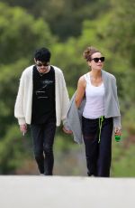 KATE BECKINSALE and Goody Grace Out in Brentwood 04/12/2020