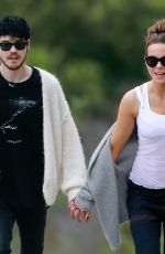 KATE BECKINSALE and Goody Grace Out in Brentwood 04/12/2020
