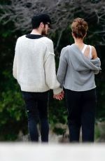 KATE BECKINSALE and Goody Grace Out in Brentwood 04/12/2020