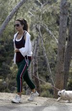 KATE BECKINSALE Out with Her Dog in Los Angeles 04/06/2020