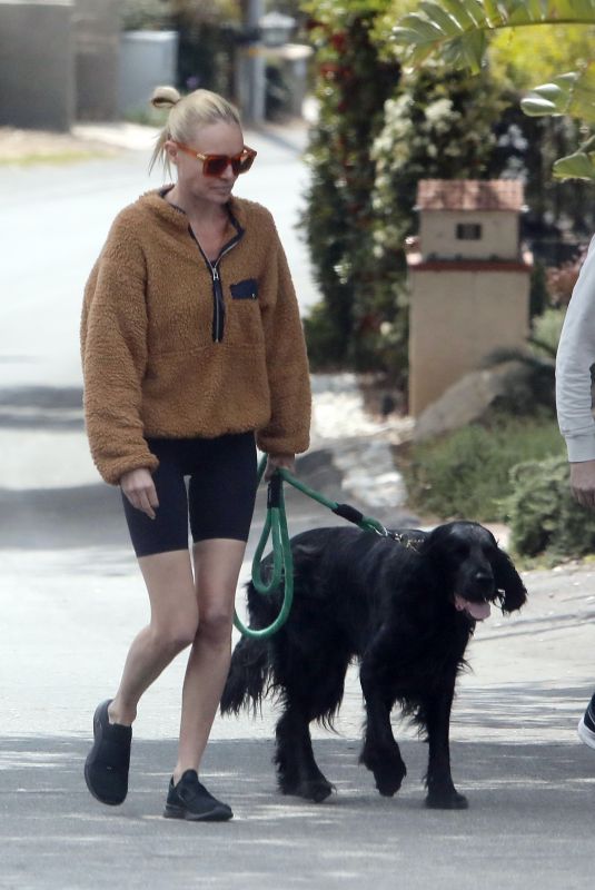 KATE BOSWORTH and Michael Polish Out with Their Dog in Los Angeles 04/02/2020