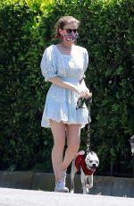 KATE MARA Out with Her Dog in Los Feliz 04/27/2020