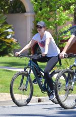 KATHERINE SCHWARZENEGEER Out Riding Bike in Santa Monica 04/25/2020