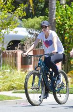 KATHERINE SCHWARZENEGEER Out Riding Bike in Santa Monica 04/25/2020